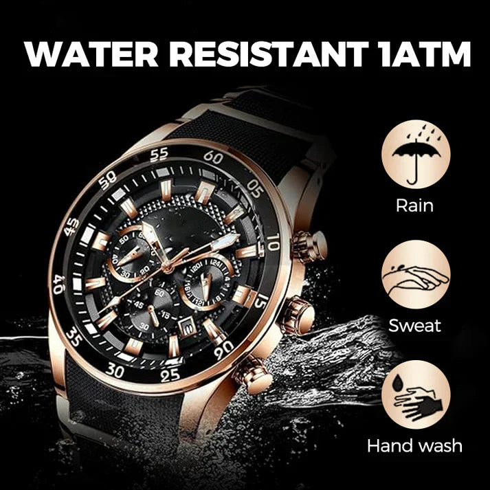 💎Zeitlich begrenztes Special⌛Wasserdichte multifunktionale Quarzuhr für Herren