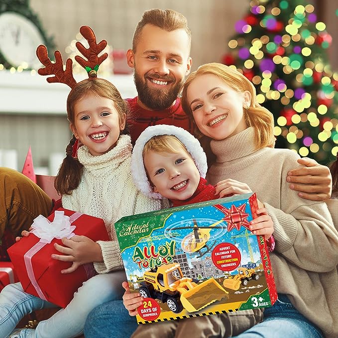 🔥Solange der Vorrat reicht 50 % Rabatt!🚗Adventskalender für Jungen: Spielzeugsets mit Baumaschinen aus Metalllegierung