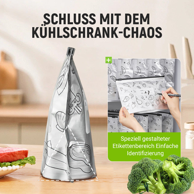 Wiederverwendbare, verschließbare Aufbewahrungsbeutel aus Aluminiumfolie