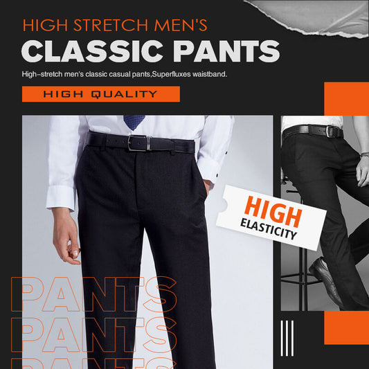 ⏳Begrenzte Zeit 50% Rabatt💥Hochelastische Chino Hose Herren Moderne Freizeithose