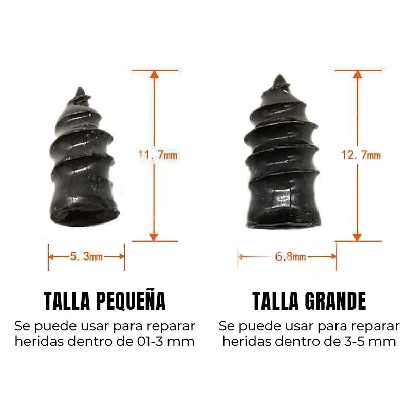 60-teiliges Reifen-Reparatur-Stopfen-Set, DIY-Reifenreparatur-Vakuum-Gumminagel-Set, für schnelle Reifenreparatur von Autos/Motorrädern/LKW/Traktoren mit Pannen.