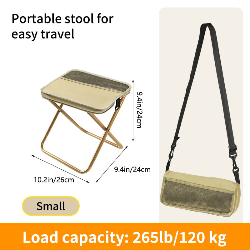 🏕️🎣Faltbarer Rucksack-Hocker – tragbarer Klappstuhl & Tasche in einem, ideal für Camping, Angeln & Wandern