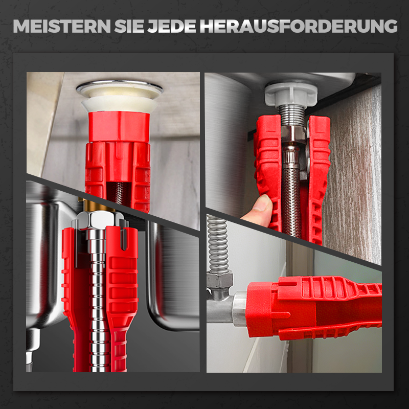 🔧 50% RABATT! 🚰 Multifunktions-Spülbeckenschlüssel – Der Alleskönner für Küche & Bad – Für verrostete Muttern, enge Stellen & Standardgrößen – robust, rutschfest und unverzichtbar im Haushalt 🛠️