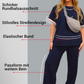 👗👗Damen-Zweiteiler: Gestreiftes T-Shirt & Jogginghose mit weitem Bein