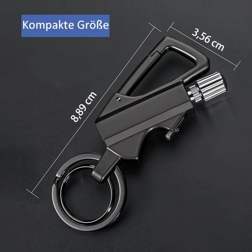 🔥 🔧 Multitool Schlüsselanhänger mit Flaschenöffner ✨ Edelstahl, Wiederverwendbar, Tragbar für Freizeit & Party 🍻