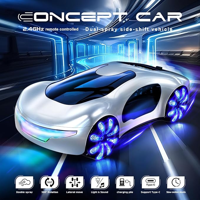 Handgesteuerter Sensor-Science-Fiction-Supersportwagen