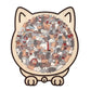 🎁Weihnachtsangebot 49 % Rabatt🎅135-teiliges Holzpuzzle in Morandi-Farben in Katzenform