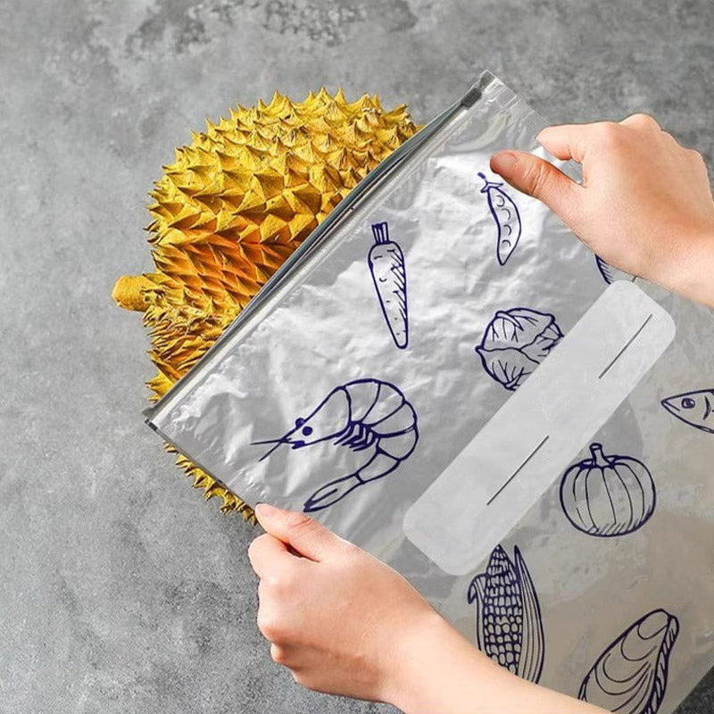 🔥Weltweiter Bestseller🍗 Zeitlich begrenztes Angebot! 3 kaufen, 2 gratis dazu🥦Wiederverwendbare, verschließbare Aufbewahrungsbeutel aus Aluminiumfolie