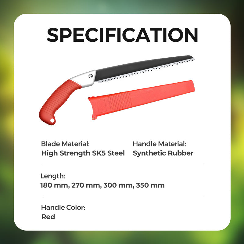 Leichte und scharfe Universalsäge mit Scheide – SK5-Stahl, schneller Schnitt & ergonomischer Griff 🔪