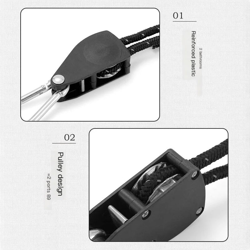 🪢Tragbares verstellbares Fix-Campingseil🌳