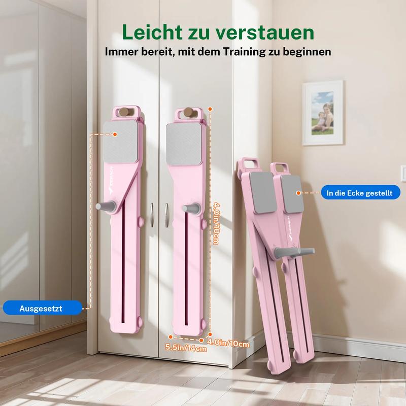 Tavola multifunzione per allenamento addominale pieghevole Pilates-Reformer con ginocchio Timer & Resistance Bands für zu Home Allenamento addominale schiena spalle gambe