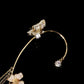💕💕Schlichte Ohrclips mit Schmetterlings- und Blumenmotiv & Quasten – Elegant & bequem, ohne Ohrloch 🌸🦋