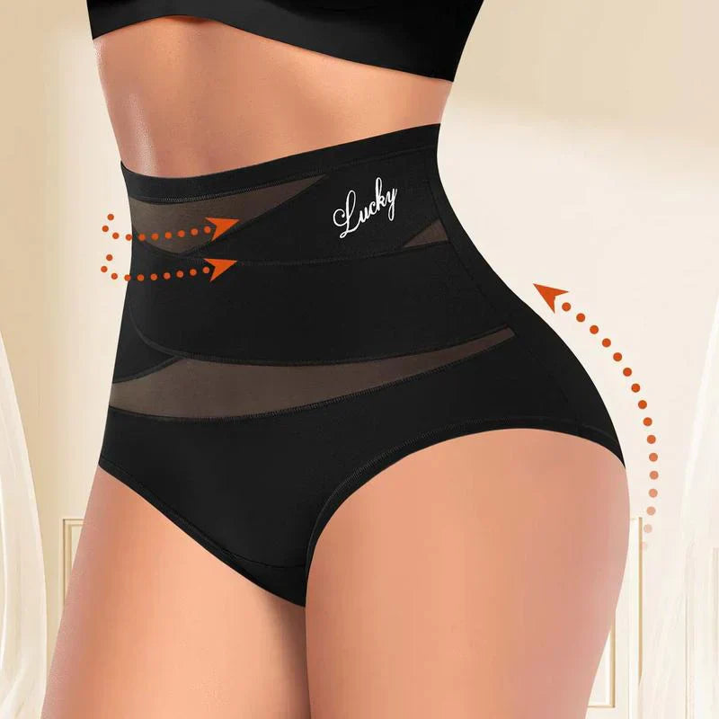 Hoch taillierte Formhose in Übergröße mit Bauchstraffung