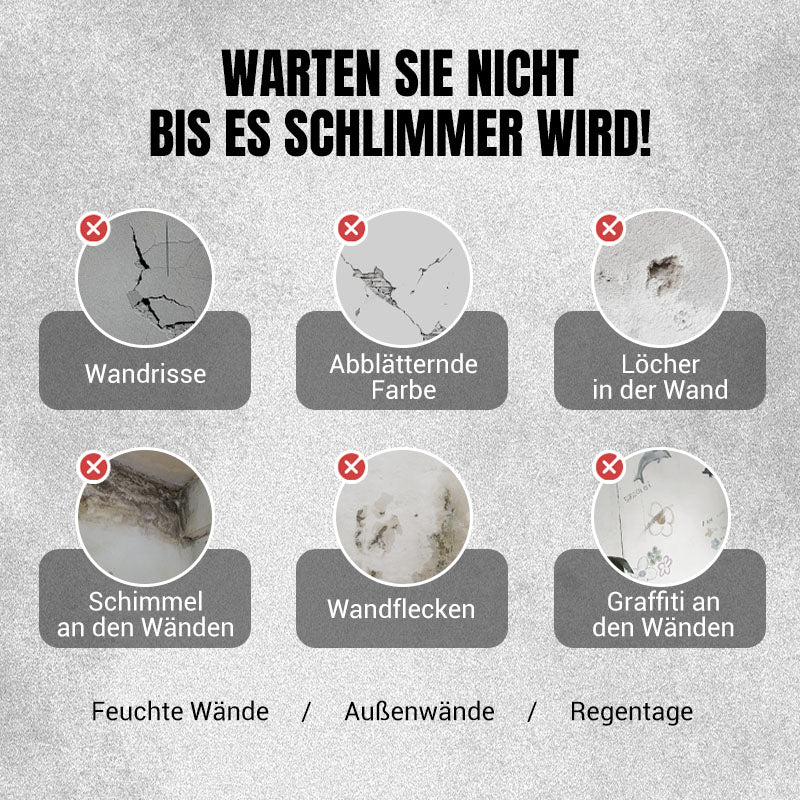 Wasserdichte & Schimmelresistente Wandreparaturpaste