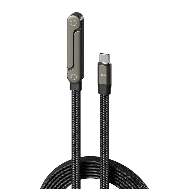🔥🎉2-in-1-Geflochtenes Schnellladekabel mit integriertem Handyhalter