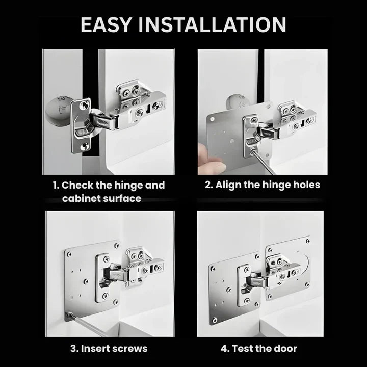 🏠HingePlate 1+1 GRATIS: DIY Möbelscharniere Reparatur Seitenplatte