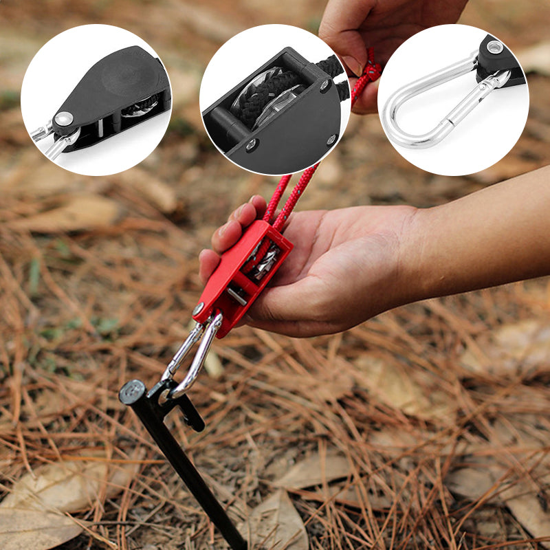 🪢Tragbares verstellbares Fix-Campingseil🌳