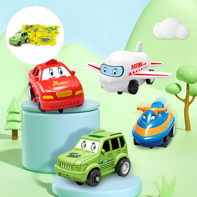 🔥Solange der Vorrat reicht 40 % Rabatt!🧩Kinder Lernspielzeug Puzzle-Autobahn-Spielset🧩