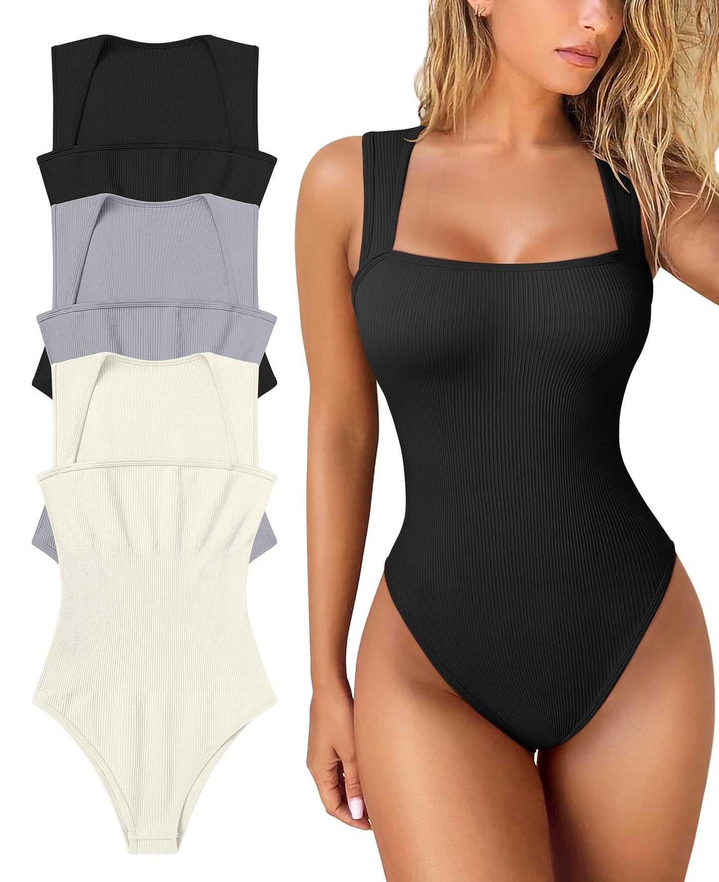 💕Letzter Tag: 60 % Rabatt💕Ärmellose figurformende Bodysuits mit Bauchkontrolle🩱