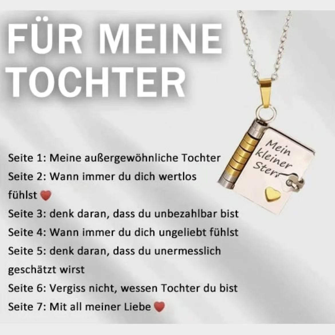 💖 50% RABATT! 📖 Herz-Buch-Halskette – Aufklappbar & besonderes Geschenk ✨