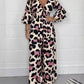 🔥🍃Jumpsuit mit V-Ausschnitt und Leopardenmuster
