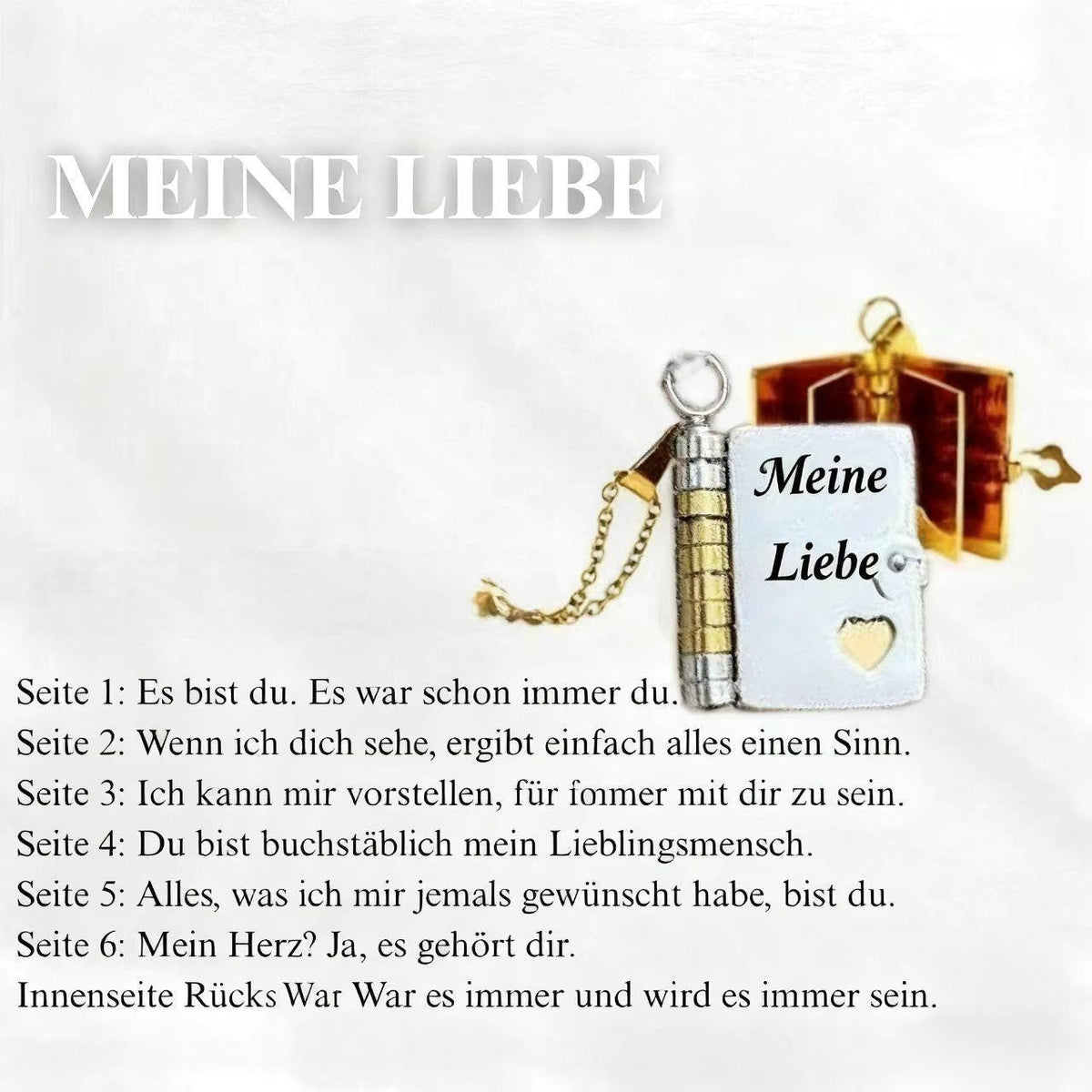 💖 50% RABATT! 📖 Herz-Buch-Halskette – Aufklappbar & besonderes Geschenk ✨