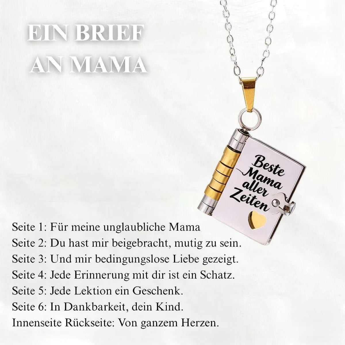 💖 50% RABATT! 📖 Herz-Buch-Halskette – Aufklappbar & besonderes Geschenk ✨