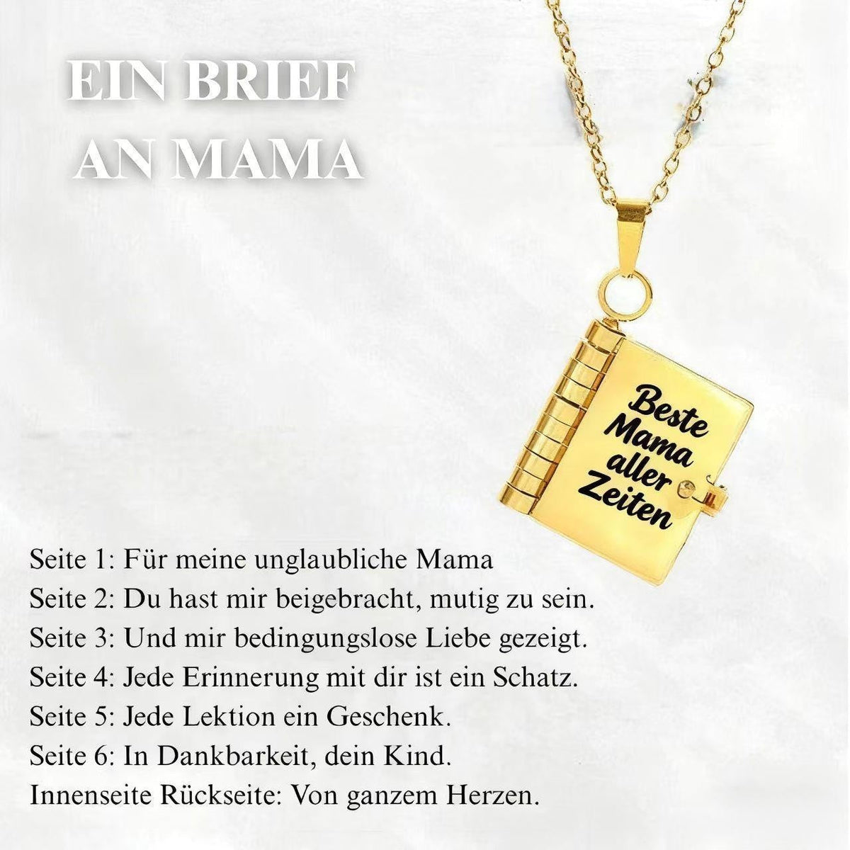 💖 50% RABATT! 📖 Herz-Buch-Halskette – Aufklappbar & besonderes Geschenk ✨