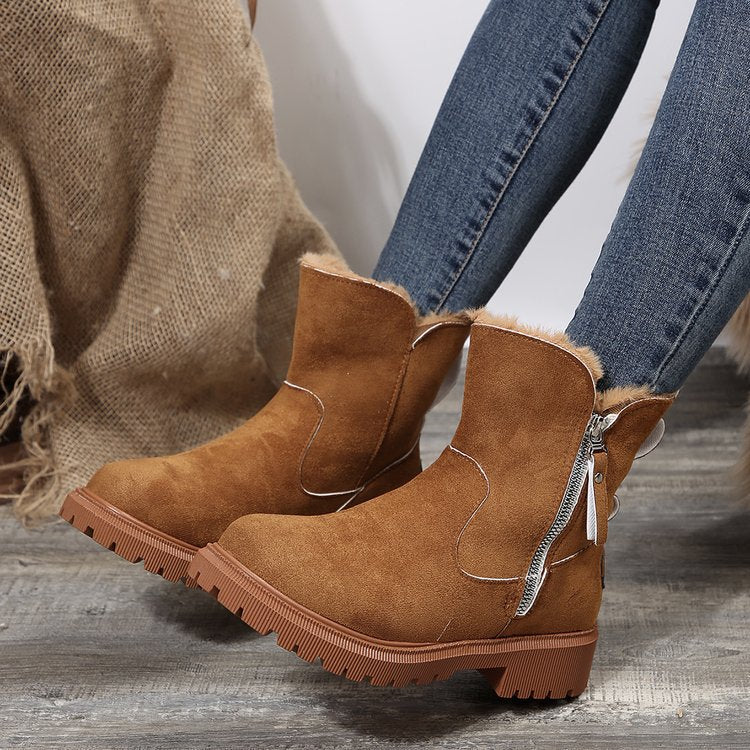 Damen-Winter-Fleece-Schneestiefel⚡Neu eingetroffen Sale-50 % Rabatt