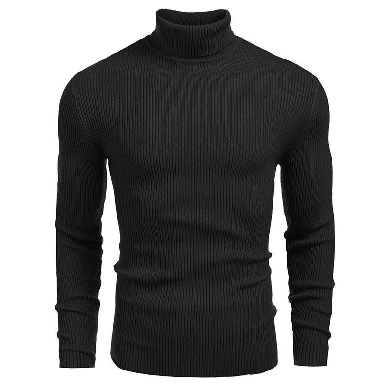 Rollkragen-Strickpullover für Herren im Winter