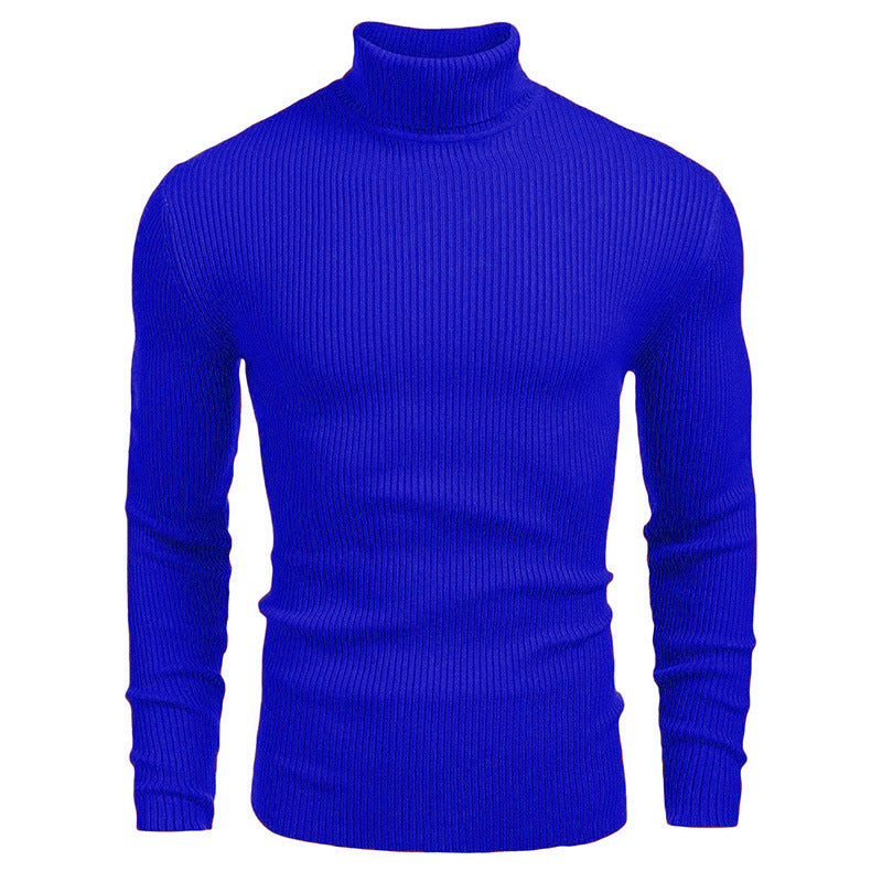Rollkragen-Strickpullover für Herren im Winter