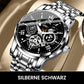 Aus Japan importierte Uhren🔥Wasserdichte römische skelettierte mechanische Herrenuhr
