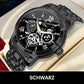 Aus Japan importierte Uhren🔥Wasserdichte römische skelettierte mechanische Herrenuhr