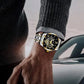 Aus Japan importierte Uhren🔥Wasserdichte römische skelettierte mechanische Herrenuhr