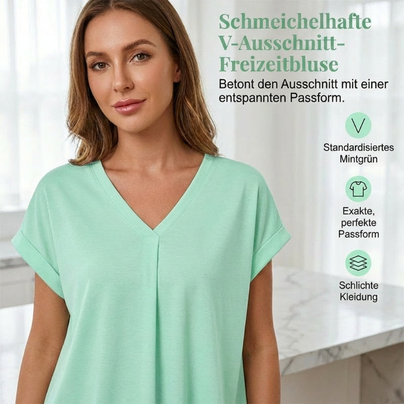 ☀️ SOMMER MUST-HAVE 💥 50% RABATT 👚 Lockeres Top mit Rückenfalte – bequem, fließend & stilvoll 🔥