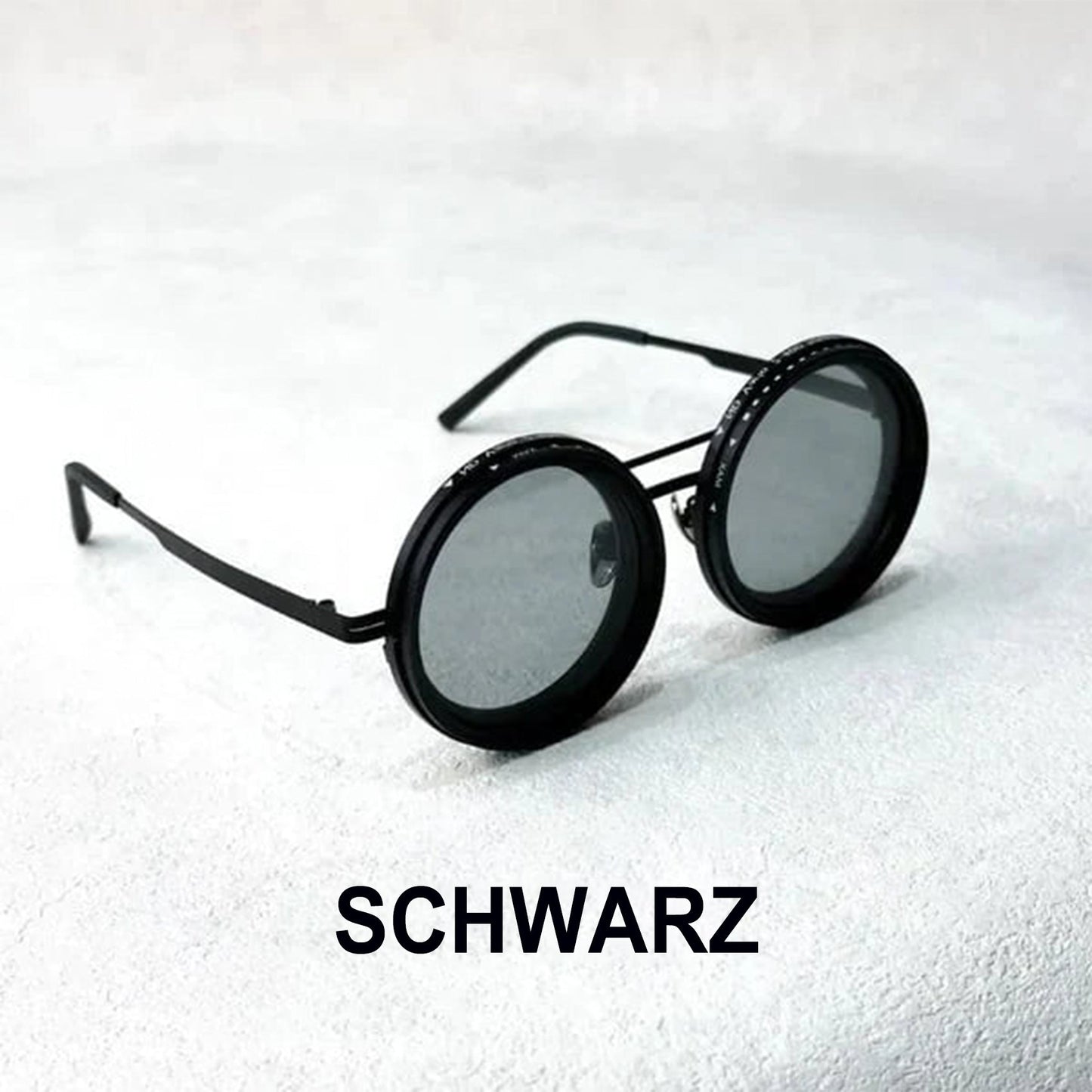 🔥 Verstellbare getönte, polarisierte runde Sonnenbrille