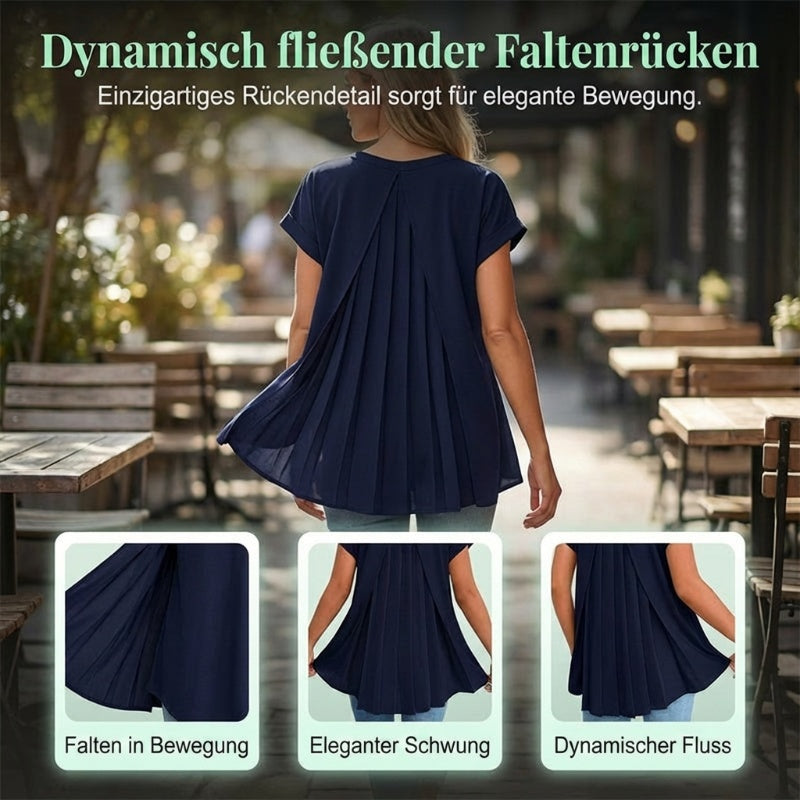 ☀️ SOMMER MUST-HAVE 💥 50% RABATT 👚 Lockeres Top mit Rückenfalte – bequem, fließend & stilvoll 🔥