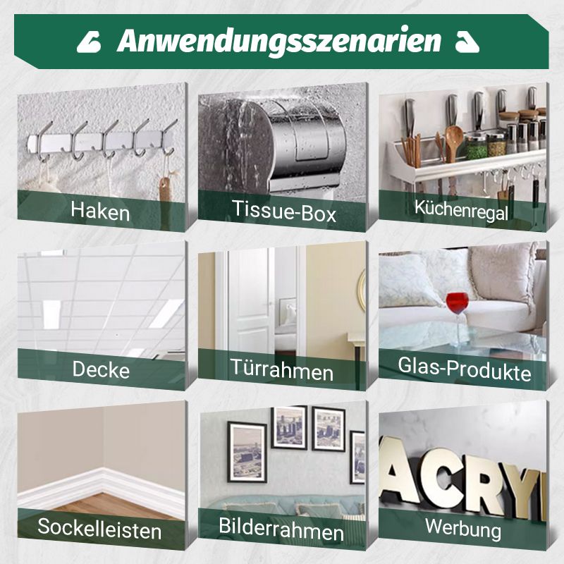 ✨Nagelfreier Allzweckkleber💧Universeller, starker, nagelfreier Kleber, wasserfest und kein Bohren erforderlich