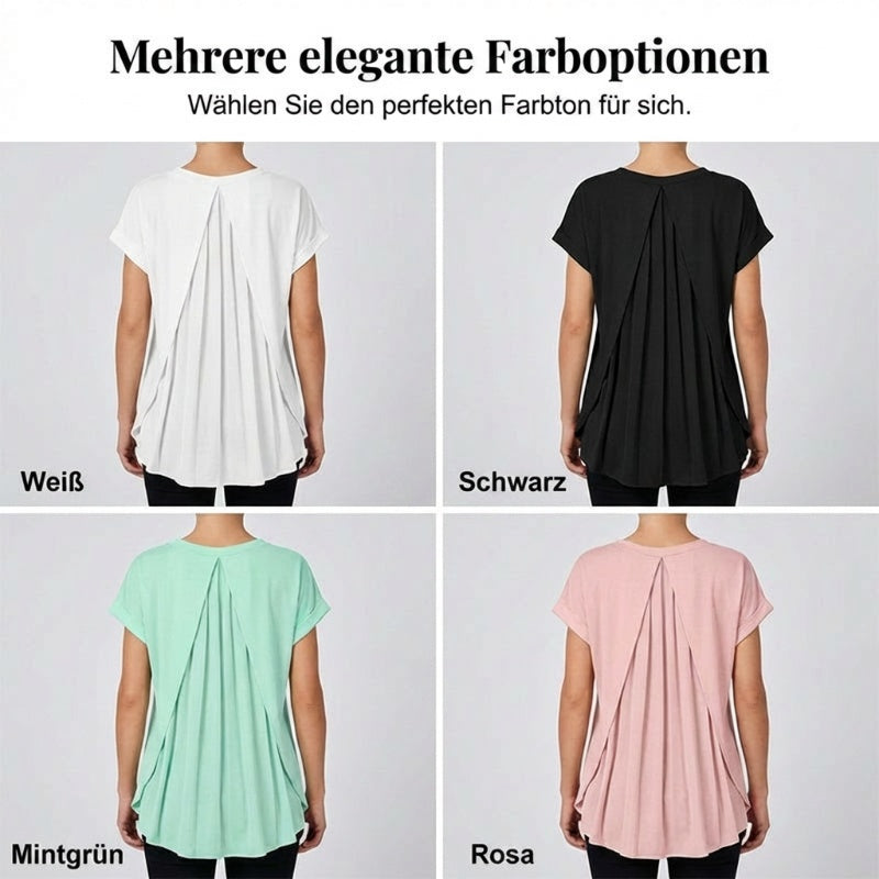 ☀️ SOMMER MUST-HAVE 💥 50% RABATT 👚 Lockeres Top mit Rückenfalte – bequem, fließend & stilvoll 🔥