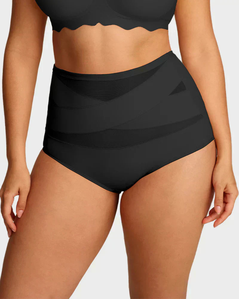 Hoch taillierte Formhose in Übergröße mit Bauchstraffung