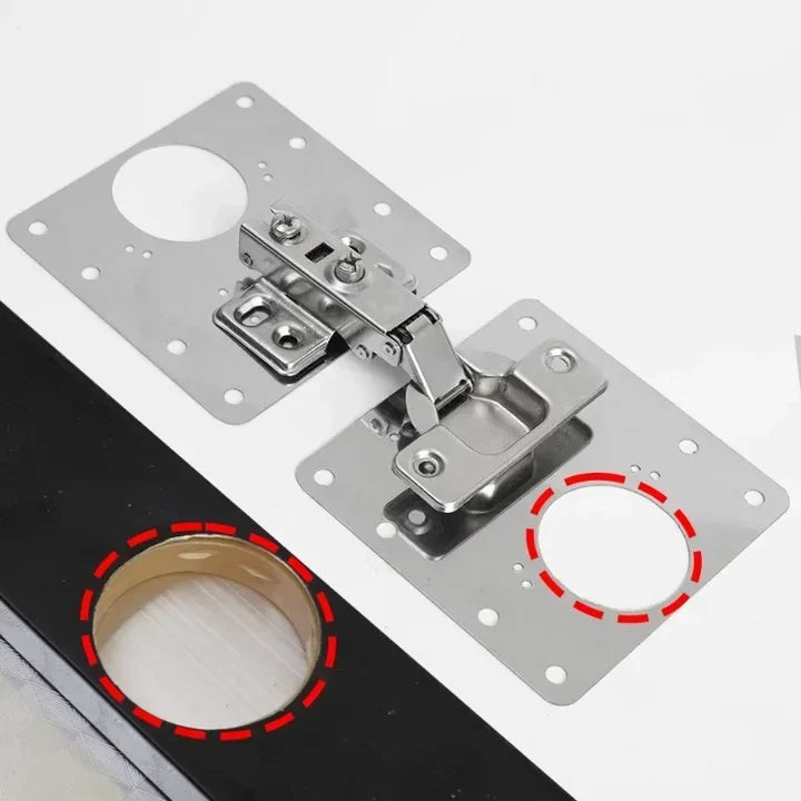 🏠HingePlate 1+1 GRATIS: DIY Möbelscharniere Reparatur Seitenplatte