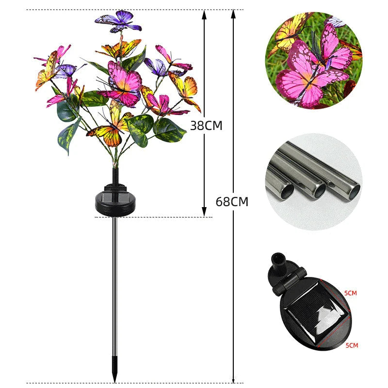 🦋Wasserdichte Solar-Schmetterlingsleuchten für draußen💖
