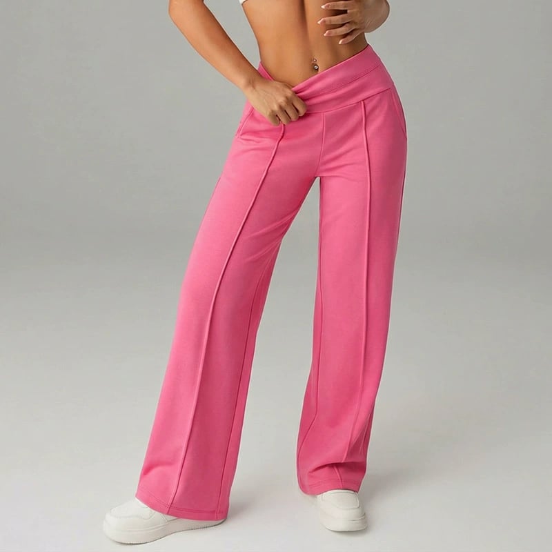 🎉 Neujahrsgeschenk – 50% RABATT!👖 Damen-Hochtaillen-Weitbeinhose: Echte Taschen + Stretchstoff – Bequem & stylisch für jeden Tag!