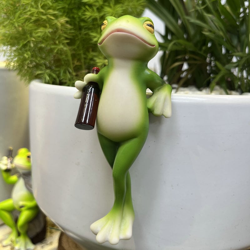 🐸Frühling Heißer Verkauf 49% Rabatt🍃Frosch-Blumentopf-Hänger-Ornament