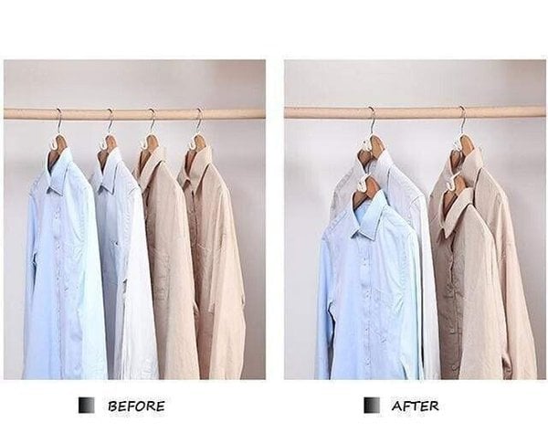 👔 50% RABATT! 🏠 Ruimtebesparende Kleerhanger Connector – Verdubbelt Opslag, Stabiel & Makkelijk te Gebruiken 🧥