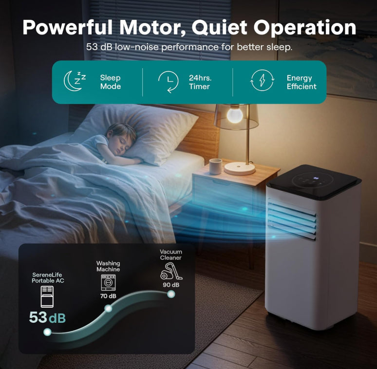 🌬️Tragbare, leise 3-in-1-Klimaanlage mit Ventilator✅Direktverkauf ab Werk⌛Begrenzte Stückzahl💥Bester Preis