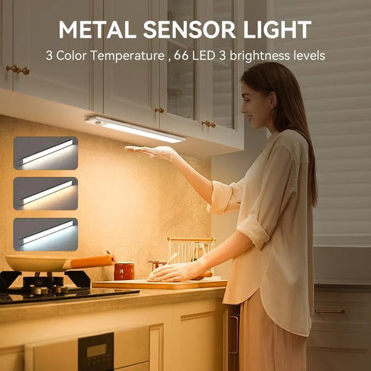🏆 Het rea - 49% RABATT 🔥3-färgad belysning Stansfri smart sensor magnetisk uppladdningsbar LED-lampa