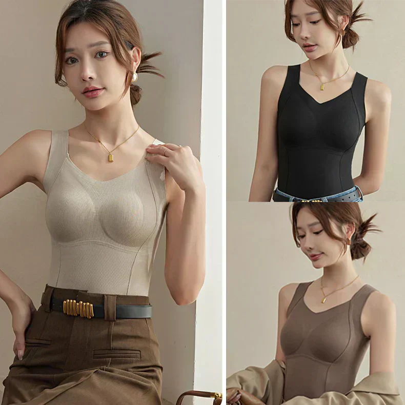 🌟Dickes warmes Tank-Top mit Bügel-BH
