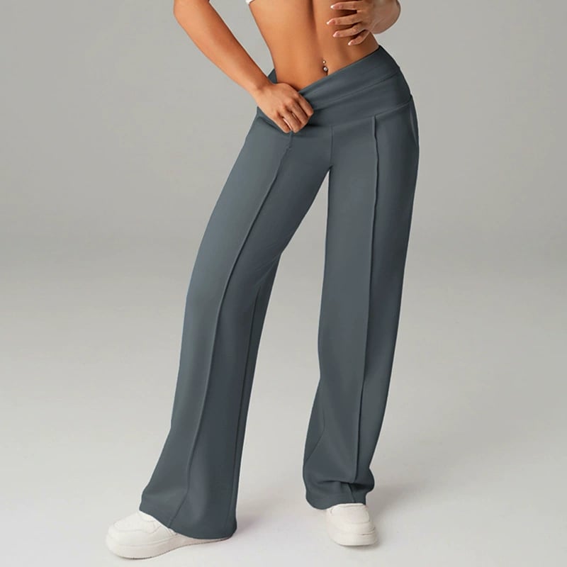 🎉 Neujahrsgeschenk – 50% RABATT!👖 Damen-Hochtaillen-Weitbeinhose: Echte Taschen + Stretchstoff – Bequem & stylisch für jeden Tag!