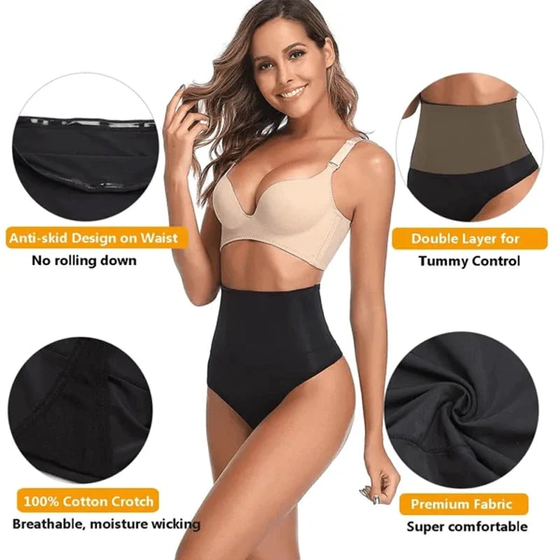 🔥Kaufen Sie 1 und erhalten Sie 1 gratis🔥 50% Rabatt👙 Bauchfreie Shapewear-Höschen mit hoher Taille